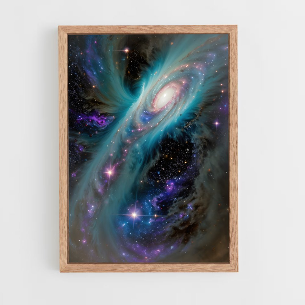 Poster Galaxie Éthérée – affiche Art spatial (vue 4)